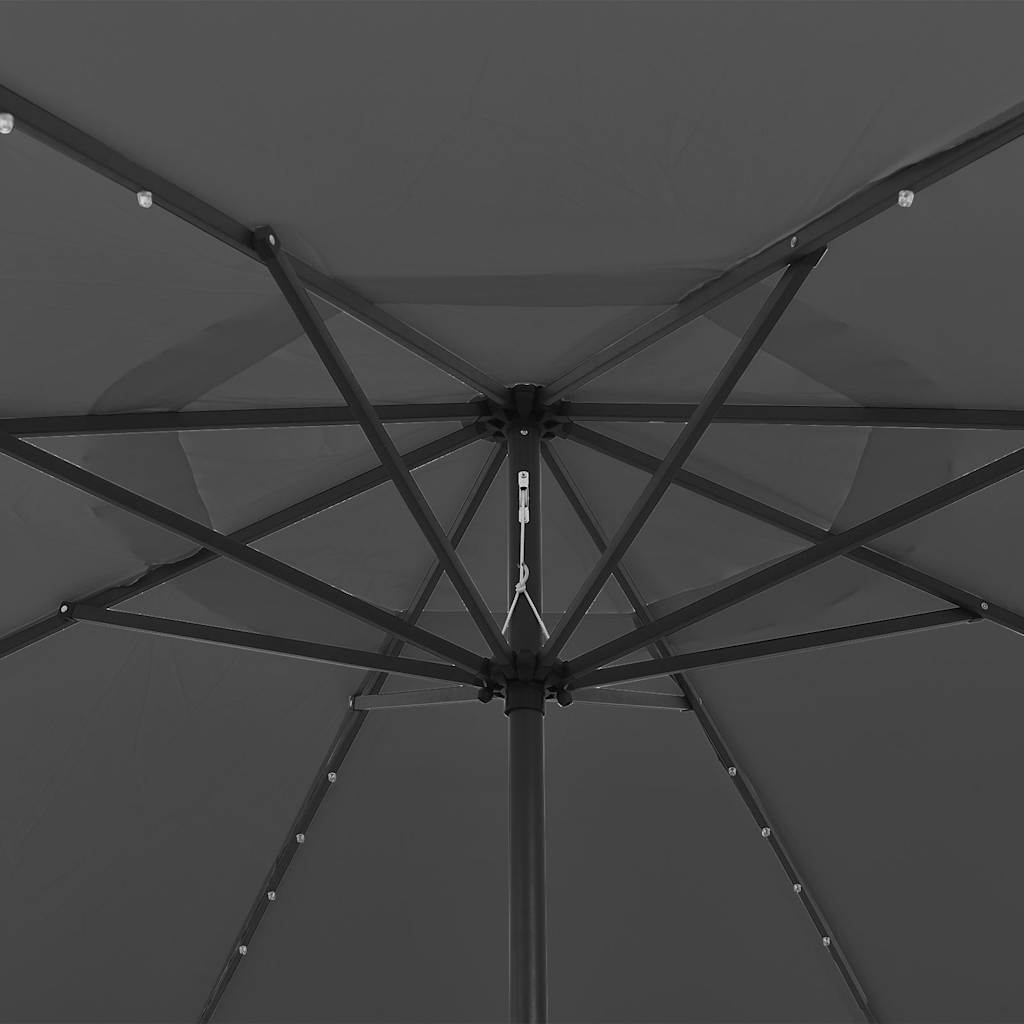 Garden Parasol | Anthracite | Fabric (100% polyester), metal | Large