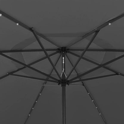 Garden Parasol | Anthracite | Fabric (100% polyester), metal | Large