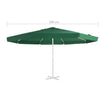 Replacement Fabric for Outdoor Parasol Green 500 cm