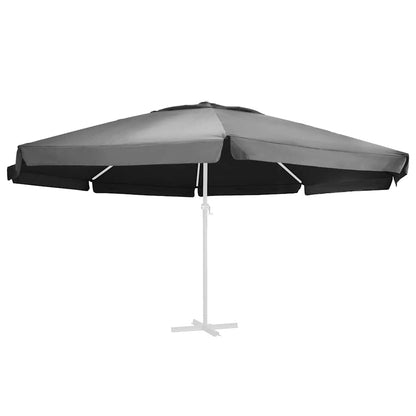 Replacement Fabric for Outdoor Parasol Anthracite 610 cm