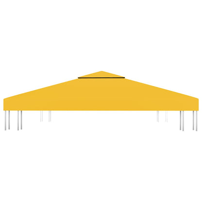 2-Tier Gazebo Top Cover 310 g/m² 3x3 m Yellow