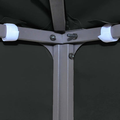 2-Tier Gazebo Top Cover 310 g/m² 4x3 m Black