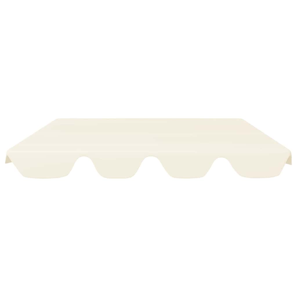 Replacement Canopy for Garden Swing Cream 150/130x105/70 cm