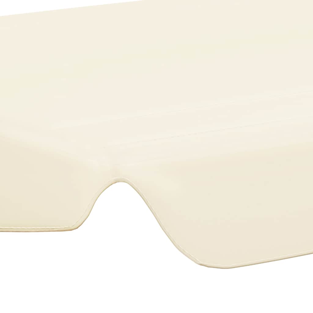 Replacement Canopy for Garden Swing Cream 150/130x105/70 cm