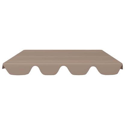 Replacement Canopy for Garden Swing Taupe 150/130x105/70 cm