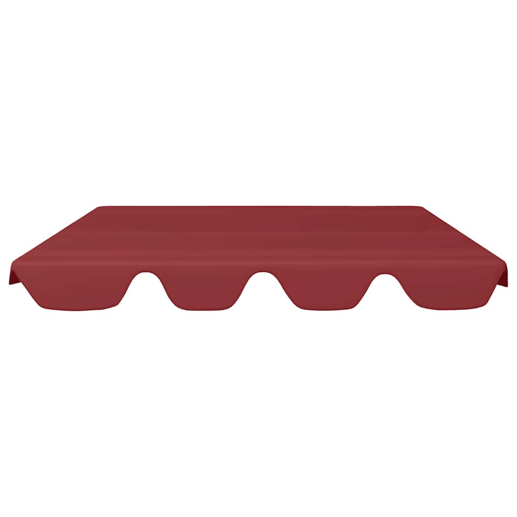 Replacement Canopy for Garden Swing Wine Red 150/130x105/70 cm
