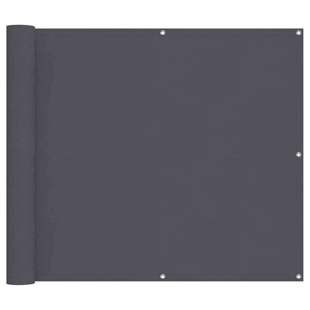 Balcony Screen Anthracite 90x500 cm Oxford Fabric