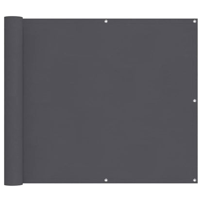 Balcony Screen Anthracite 90x500 cm Oxford Fabric