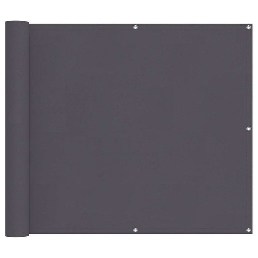 Balcony Screen Anthracite 90x500 cm Oxford Fabric