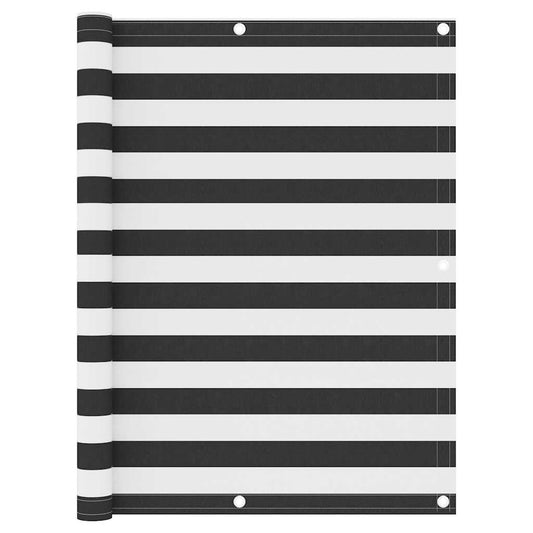 Balcony Screen Anthracite and White 120x300 cm Oxford Fabric