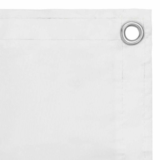 Balcony Screen White 75x500 cm Oxford Fabric