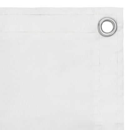 Balcony Screen White 120x400 cm Oxford Fabric