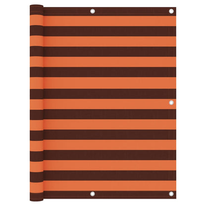 Balcony Screen Orange and Brown 120x300 cm Oxford Fabric