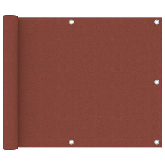 Balcony Screen Terracotta 75x300 cm Oxford Fabric