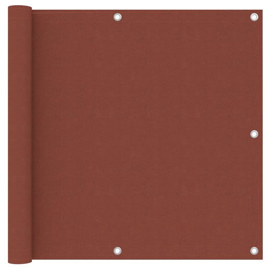 Balcony Screen Terracotta 90x500 cm Oxford Fabric