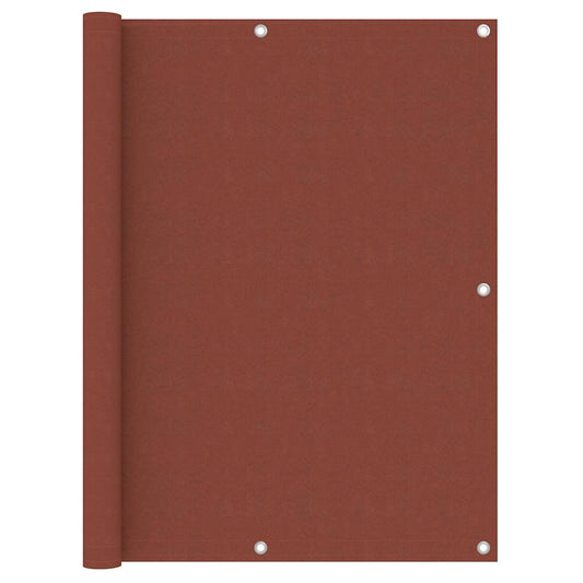 Balcony Screen Terracotta 120x600 cm Oxford Fabric
