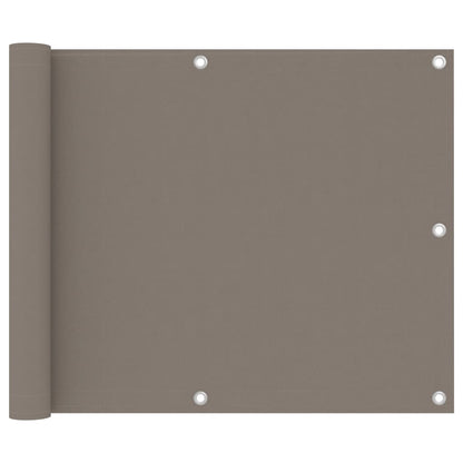Balcony Screen Taupe 75x300 cm Oxford Fabric