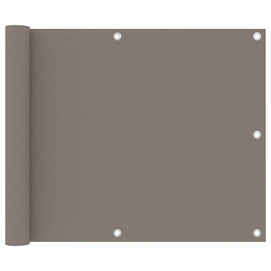 Balcony Screen Taupe 75x300 cm Oxford Fabric