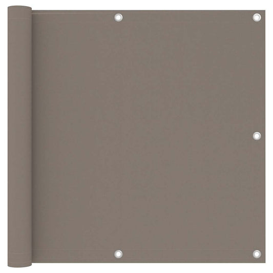 Balcony Screen Taupe 90x300 cm Oxford Fabric