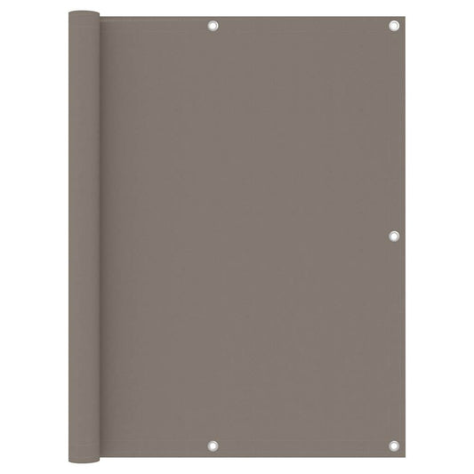 Balcony Screen Taupe 120x400 cm Oxford Fabric