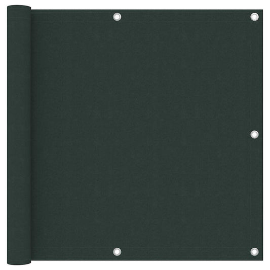 Balcony Screen Dark Green 90x300 cm Oxford Fabric