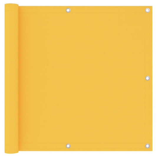 Balcony Screen Yellow 90x500 cm Oxford Fabric