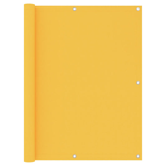 Balcony Screen Yellow 120x600 cm Oxford Fabric