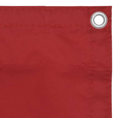 Balcony Screen Red 120x500 cm Oxford Fabric