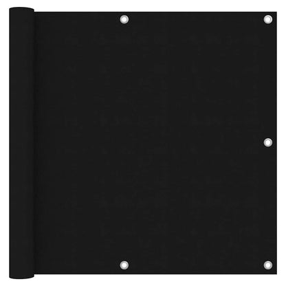 Balcony Screen Black 90x400 cm Oxford Fabric