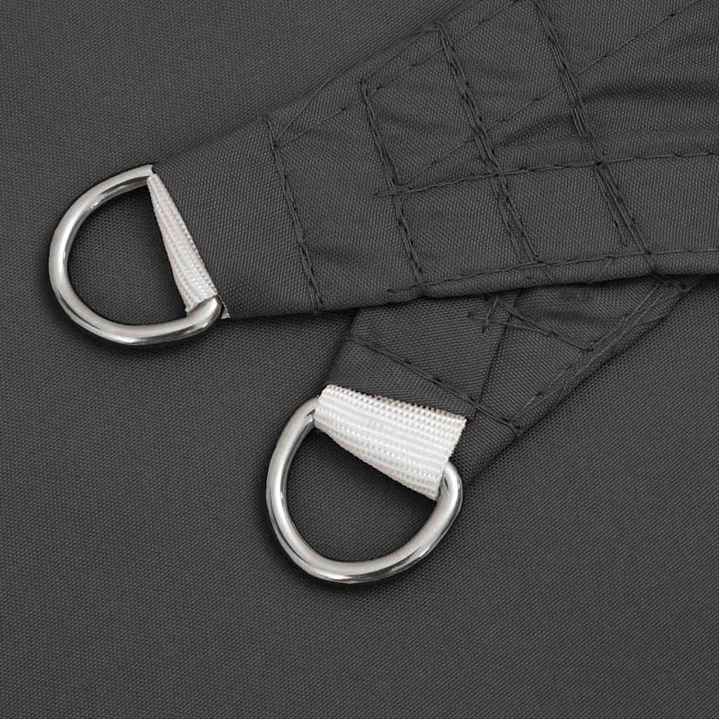 Sunshade Sail Oxford Fabric Rectangular 5x8 m Anthracite