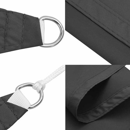 Sunshade Sail Oxford Fabric Triangular 3x4x4 m Anthracite