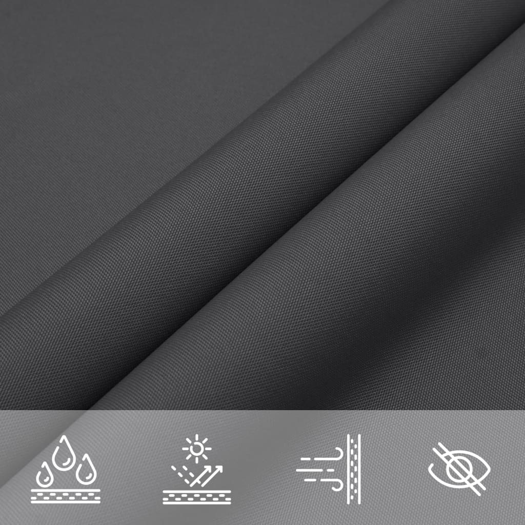 Sunshade Sail Oxford Fabric Triangular 5x5x6 m Anthracite
