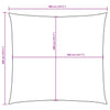 Sunshade Sail Oxford Fabric Square 4x4 m Beige