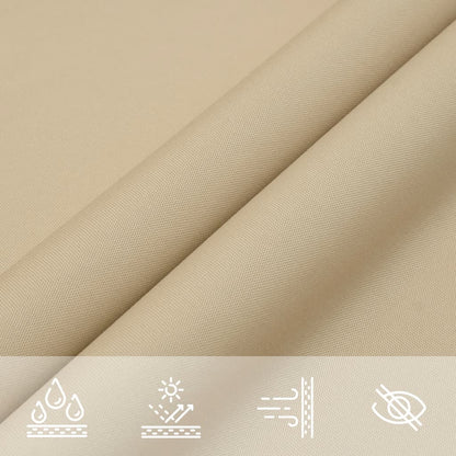 Sunshade Sail Oxford Fabric Square 4.5x4.5 m Beige