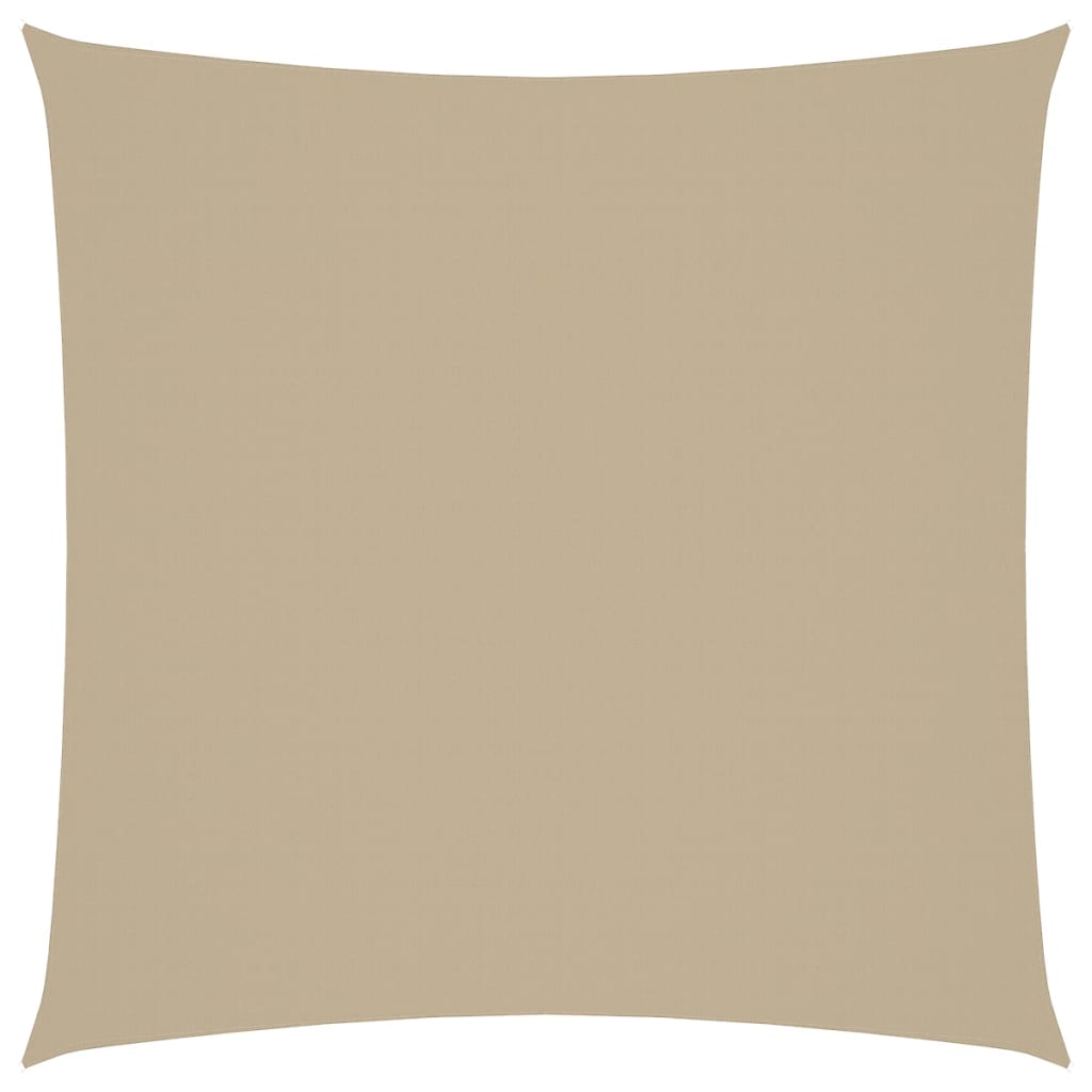 Sunshade Sail Oxford Fabric Square 5x5 m Beige