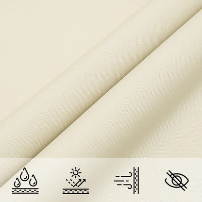 Sunshade Sail Oxford Fabric Square 5x5 m Cream