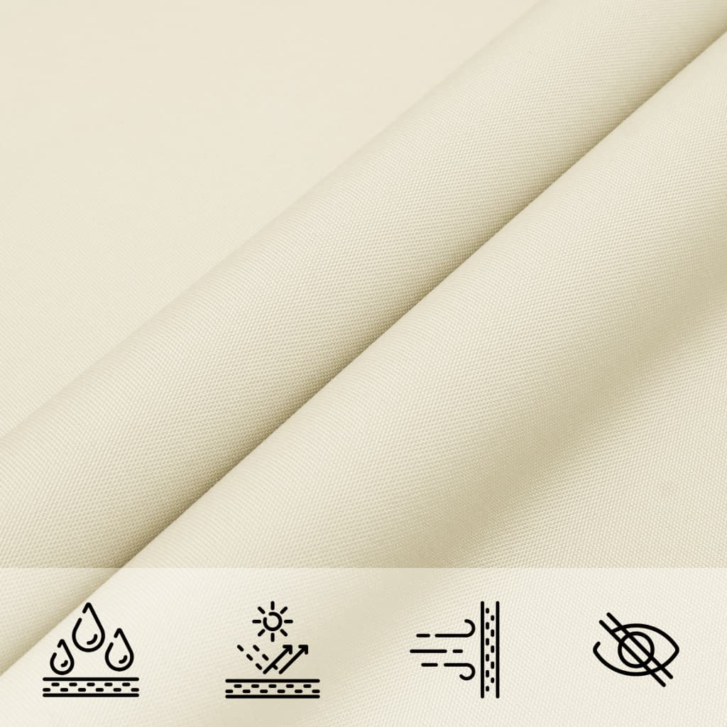 Sunshade Sail Oxford Fabric Rectangular 3x4.5 m Cream