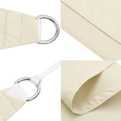 Sunshade Sail Oxford Fabric Rectangular 5x8 m Cream