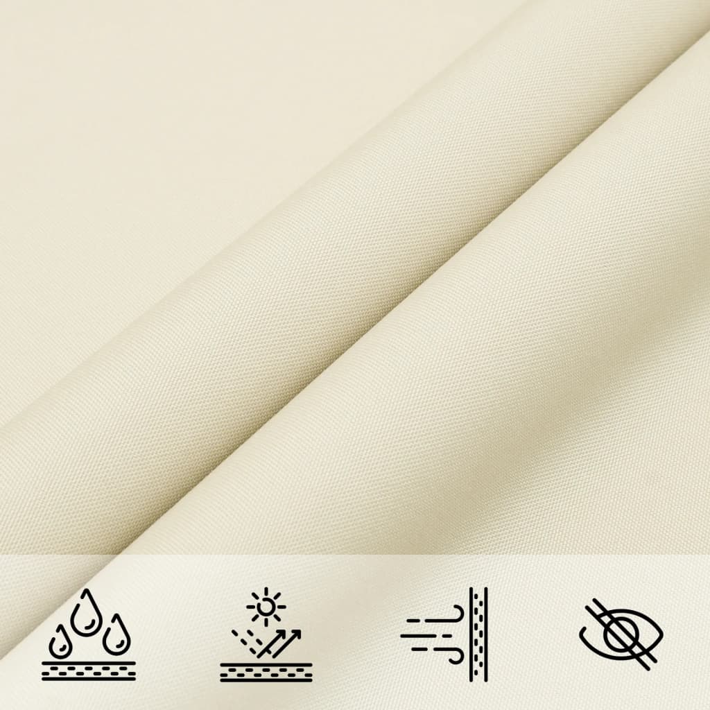Sunshade Sail Oxford Fabric Rectangular 6x7 m Cream