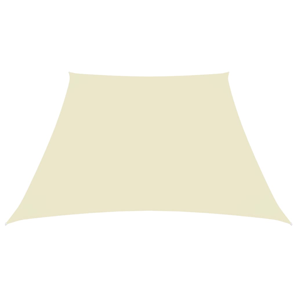 Sunshade Sail Oxford Fabric Trapezium 3/4x3 m Cream