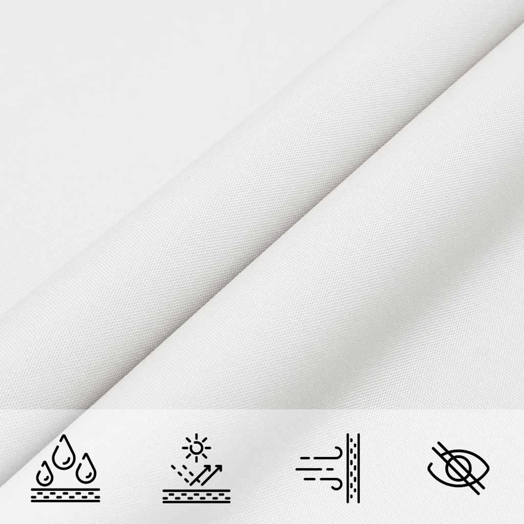 Sunshade Sail Oxford Fabric Rectangular 3x4.5 m White