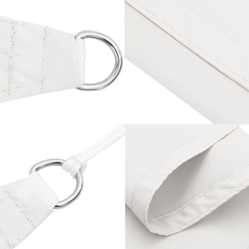 Sunshade Sail Oxford Fabric Rectangular 6x8 m White