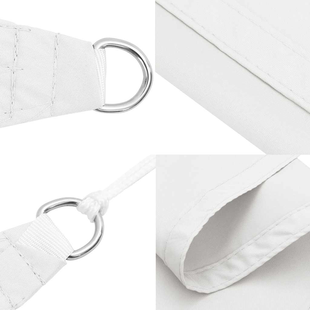Sunshade Sail Oxford Fabric Triangular 4x4x4 m White