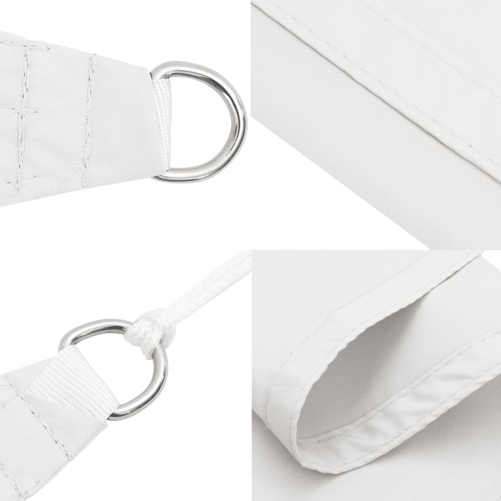 Sunshade Sail Oxford Fabric Triangular 4x5x5 m White