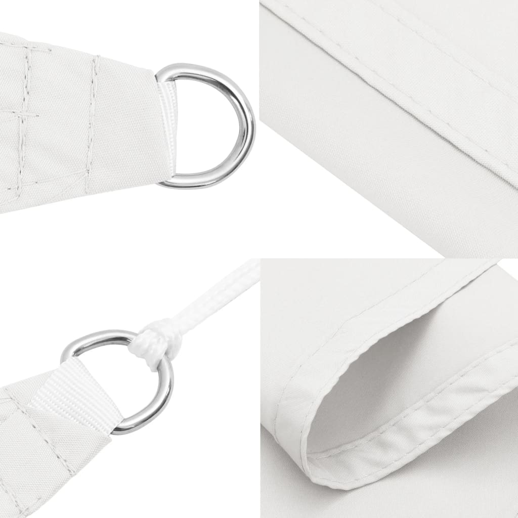 Sunshade Sail Oxford Fabric Triangular 5x6x6 m White