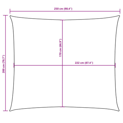 Sunshade Sail Oxford Fabric Rectangular 2x2.5 m Terracotta