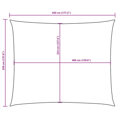 Sunshade Sail Oxford Fabric Rectangular 3.5x4.5 m Terracotta