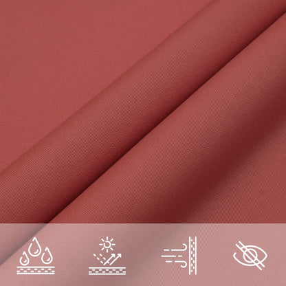 Sunshade Sail Oxford Fabric Triangular 3x4x5 m Terracotta