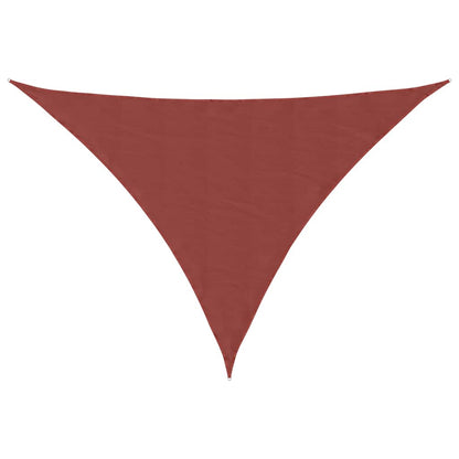 Sunshade Sail Oxford Fabric Triangular 3x4x4 m Terracotta