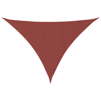 Sunshade Sail Oxford Fabric Triangular 5x5x6 m Terracotta